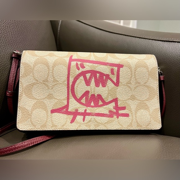 Coach x Guang Yu Signature Rexy Canvas Leather Crossbody/Clutch - Picture 14 of 14